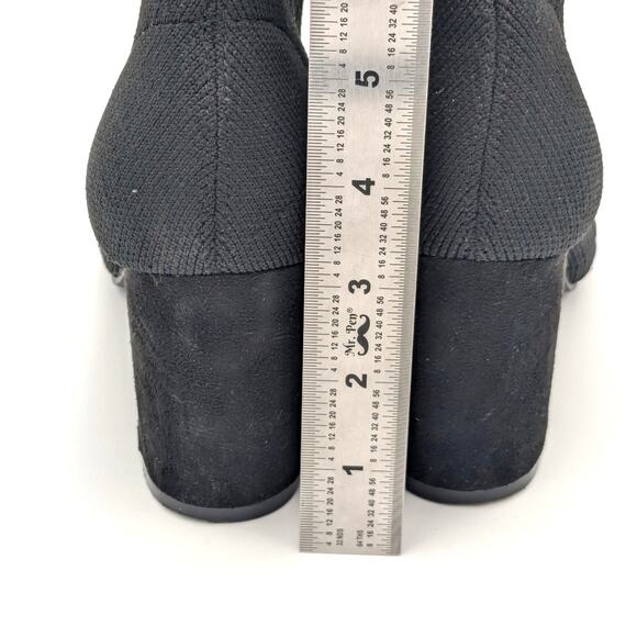 Mia Pamina Women’s Fashion Knit Heeled Pull-on Bootie Black size US7 - Picture 4 of 9
